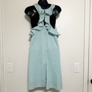 Entro Anthropologie Shift Dress With Ruffle‎ Back Mini Size M Romantic Feminine